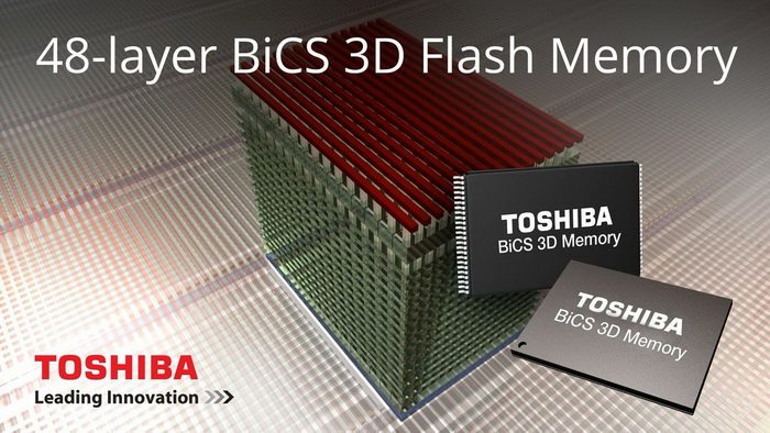 Toshiba y SanDisk presentan BiCS 3D NAND, memorias flash de 48 capas