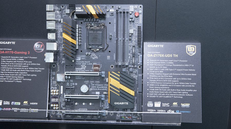 GIGABYTE desvela la Z170X-UD5 TH, la primera placa base del mundo con certificado Intel Thunderbolt 3