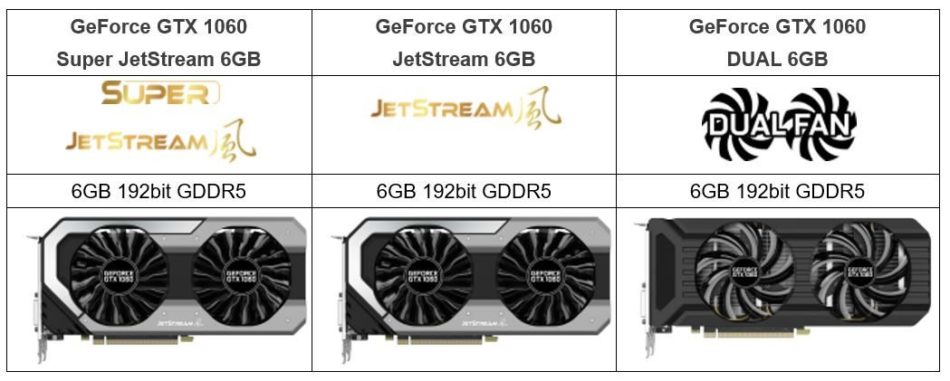 Palit anuncia su serie JetStream para la NVIDIA GTX 1060