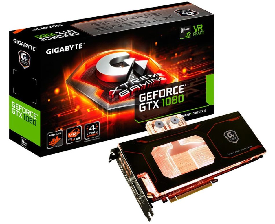 Gigabyte presenta una nueva GTX 1080 con bloque para refrigeración líquida