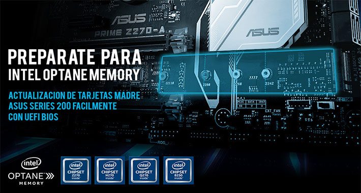 ASUS anuncia la compatibilidad con Intel Optane