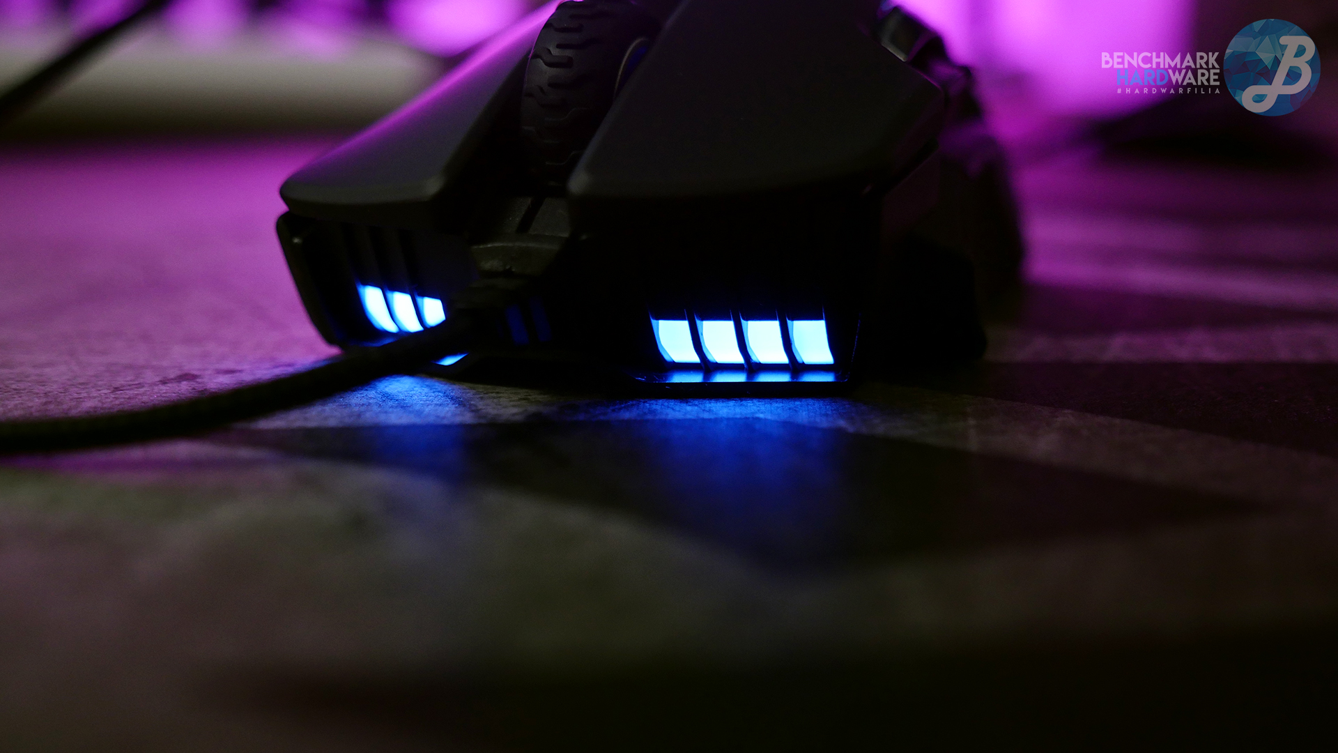 Luces frontal Corsair Glaive RGB Review completa