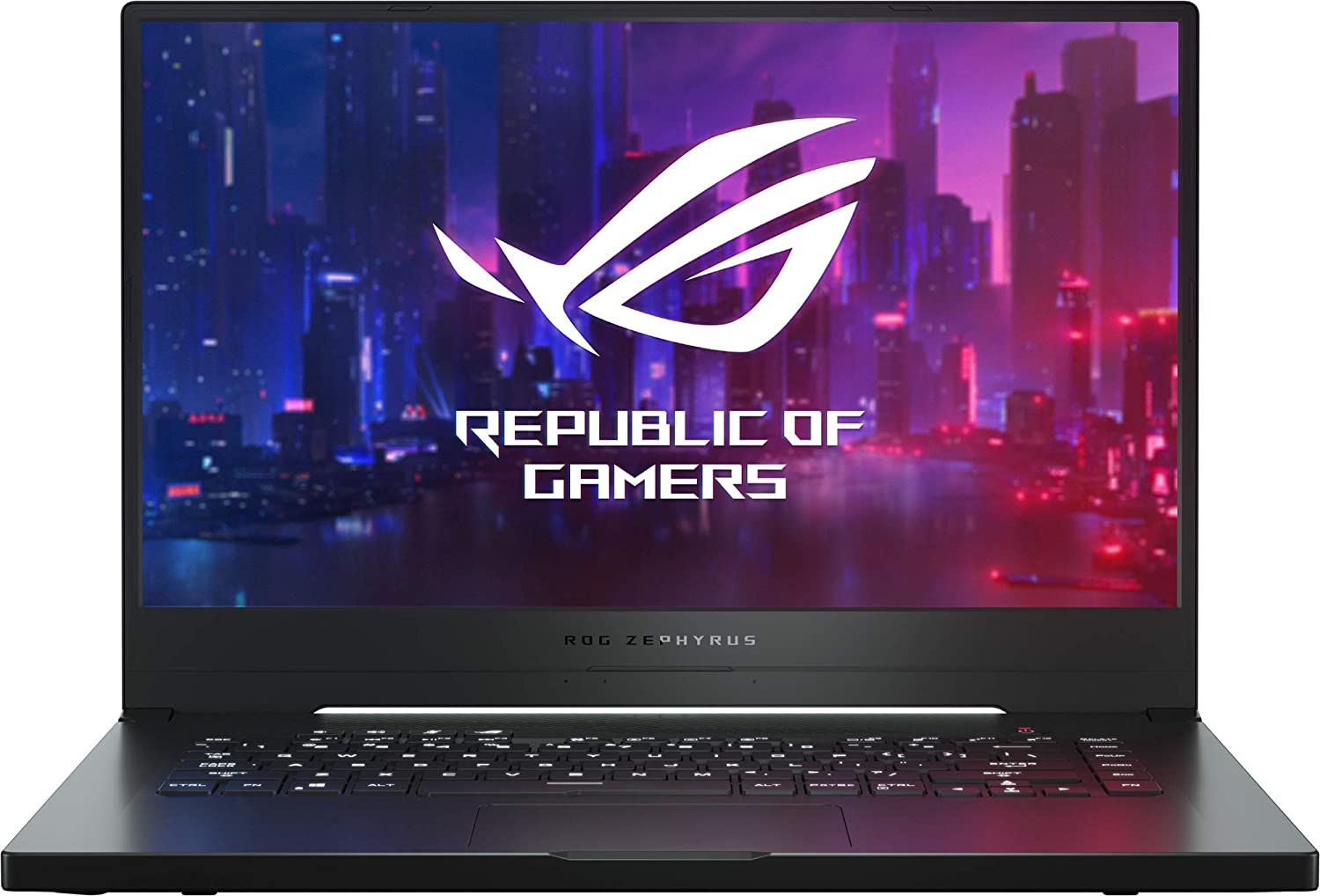 ASUS ROG Zephyrus G GA502DU-BQ015 - Portátil Gaming de 15,6" (Ryzen 7 3750H, 8GB RAM, 512GB SSD, GeForce GTX1660Ti, sin Sistema operativo) Metal Negro - Teclado QWERTY español